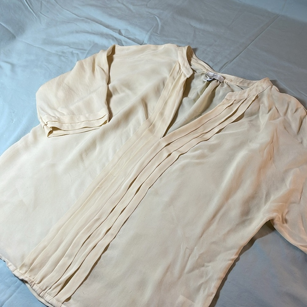 Joie Silk Short Sleeve Blouse